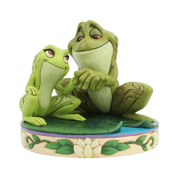 NO BOX - Amorous Amphibians - Tiana and Naveen as Frogs - Country N More Gifts