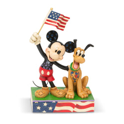 A Banner Day - Mickey and Pluto Patriotic  - Country N More Gifts