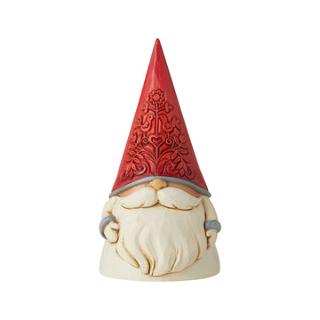 Red Floral Hat Gnome  - Country N More Gifts
