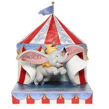 Over the Big Top - Dumbo Flying out of Tent Scene