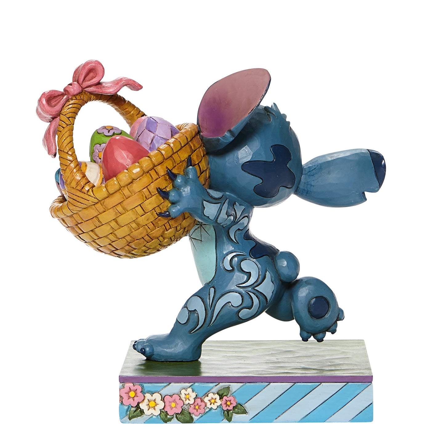 Bizarre Bunny - Stitch Running with Easter Basket  - Country N More Gifts