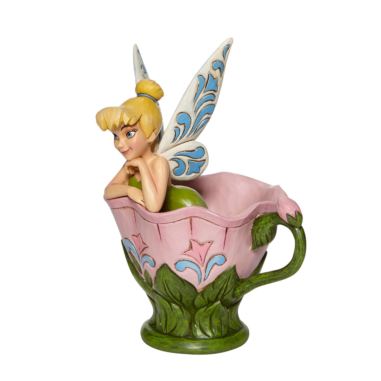 BOX DAMAGE - A Spot of Tink - Tinker Bell Sitting in Flower - Country N More Gifts