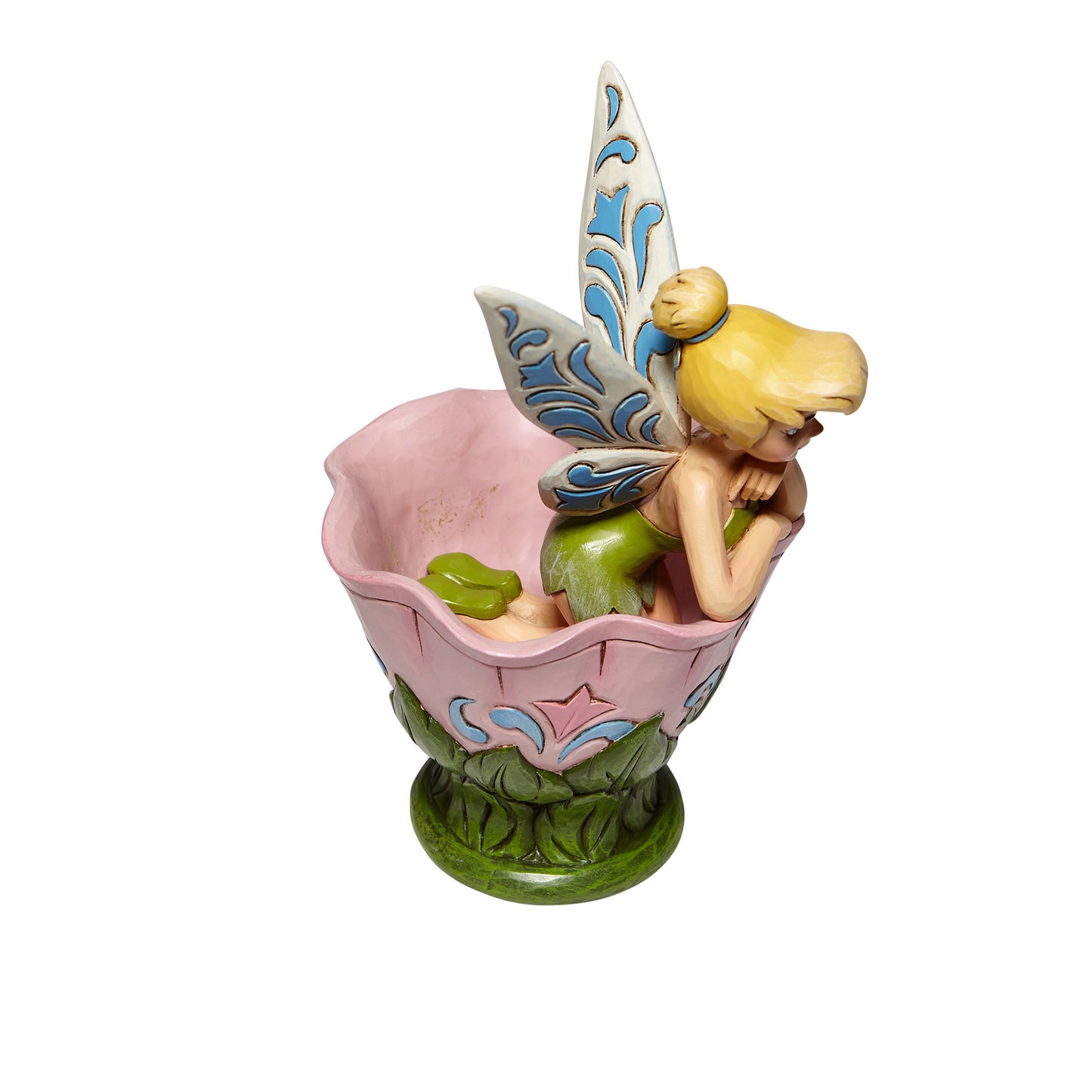BOX DAMAGE - A Spot of Tink - Tinker Bell Sitting in Flower - Country N More Gifts