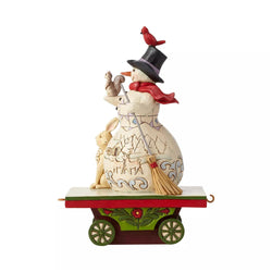 FBA - Next Stop, Winter! - Snowman on Train Car - Country N More Gifts