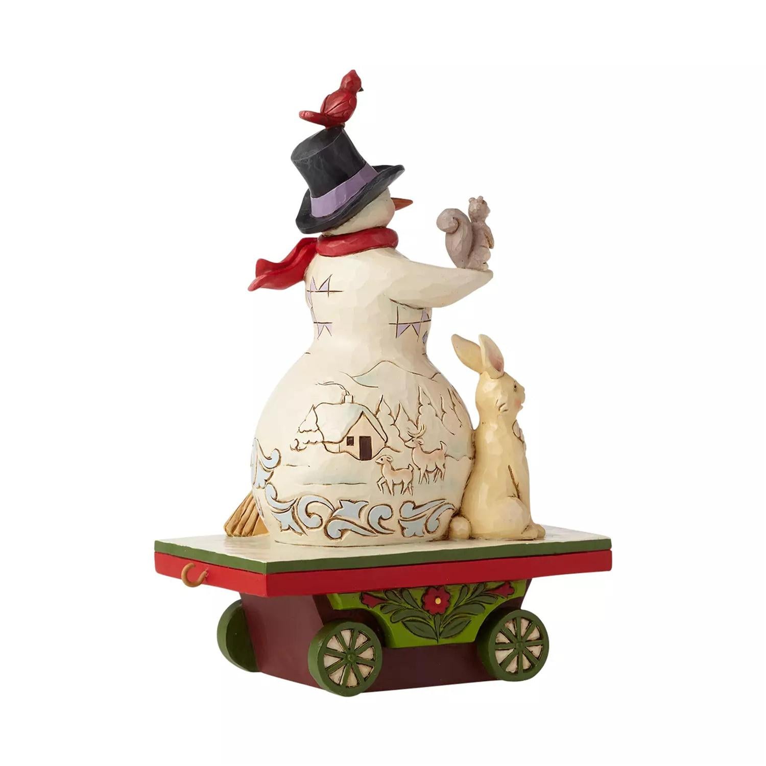 FBA - Next Stop, Winter! - Snowman on Train Car - Country N More Gifts