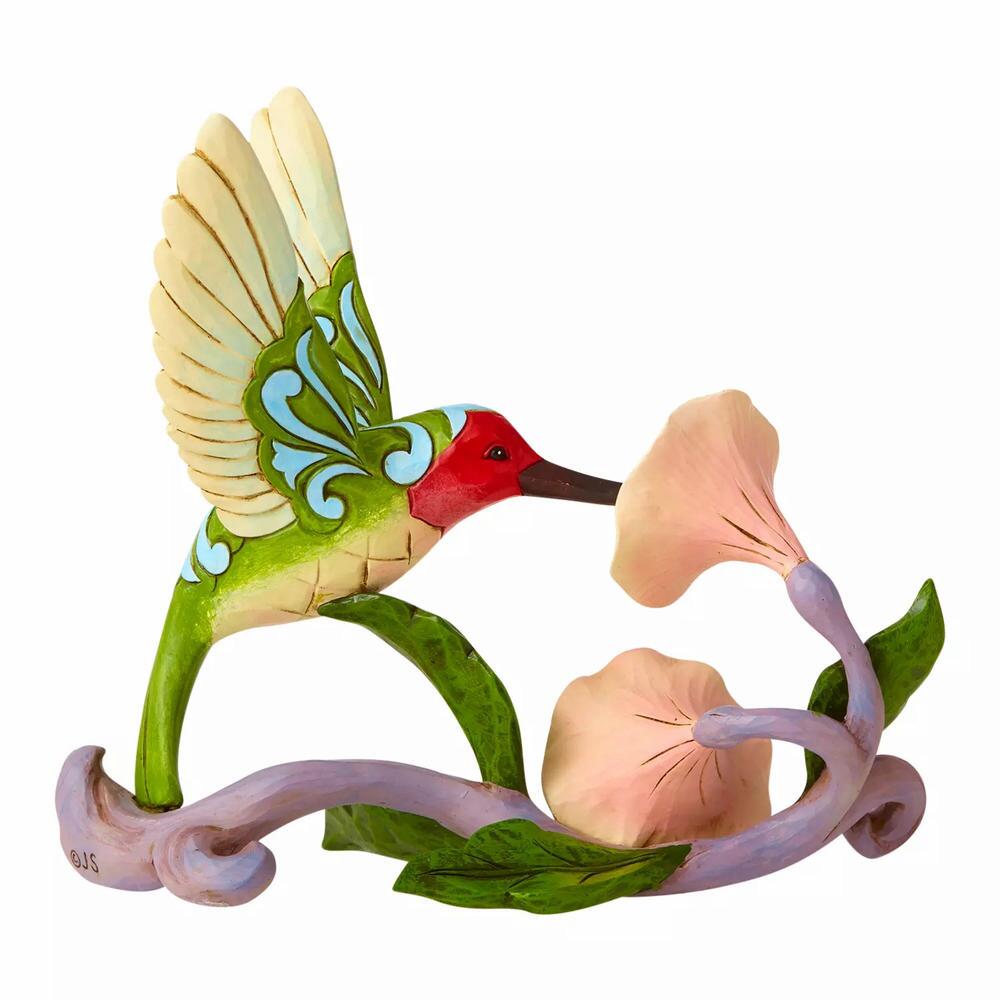 NO BOX - Blossoms and Beauty - Hummingbird with Flower - Country N More Gifts