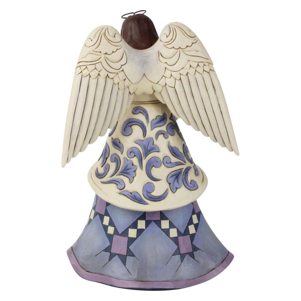 Blessed Savior, We Adore Thee - Angel Holding Nativity Stable  - Country N More Gifts