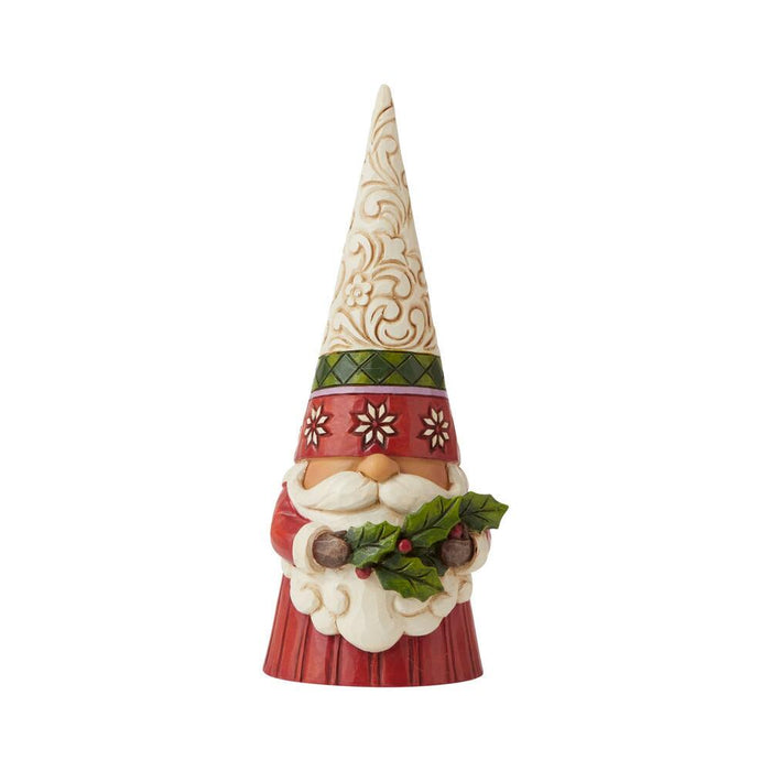 Sprig of Christmas Spirit - Christmas Gnome Holding Holly