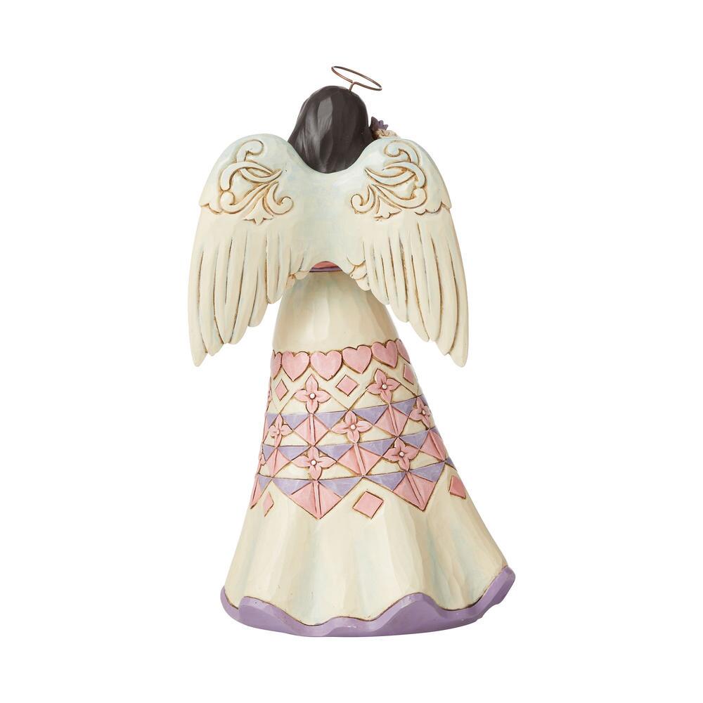 A Bouquet of Love for Mom - Angel Holding Flowers (AA)  - Country N More Gifts