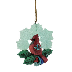 Wonderlnd Cardinal Snowflake Ornament  - Country N More Gifts