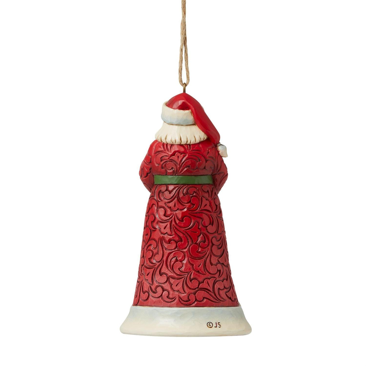 Santa Holding Cardinals Ornament  - Country N More Gifts