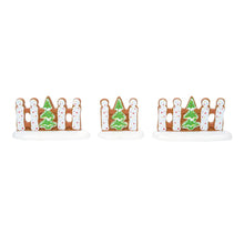 Gingerbread Christmas Fence Set of 3
