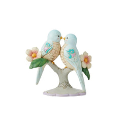 Perfect Harmony - Lovebirds on Floral Branches  - Country N More Gifts