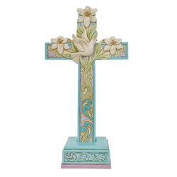 Cross with Lilies and Dove  - Country N More Gifts