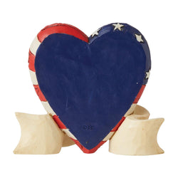 Mini Patriotic Beautiful Heart  - Country N More Gifts