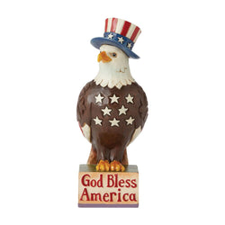 Freedom Reigns - Patriotic Bless America Eagle  - Country N More Gifts