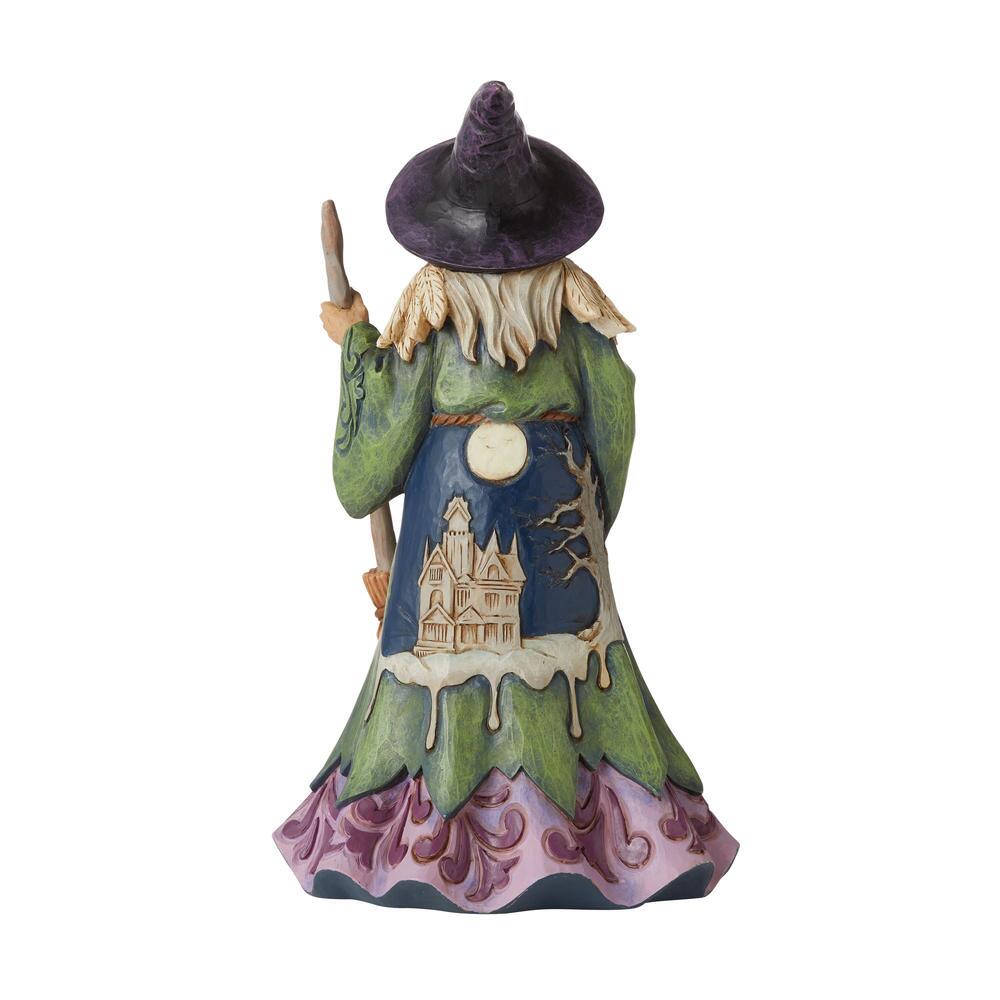 BOX DAMAGE - Magic by the Moonlight - Witch with Cat and Broom - Country N More Gifts