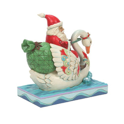 Santa Riding a Swan  - Country N More Gifts