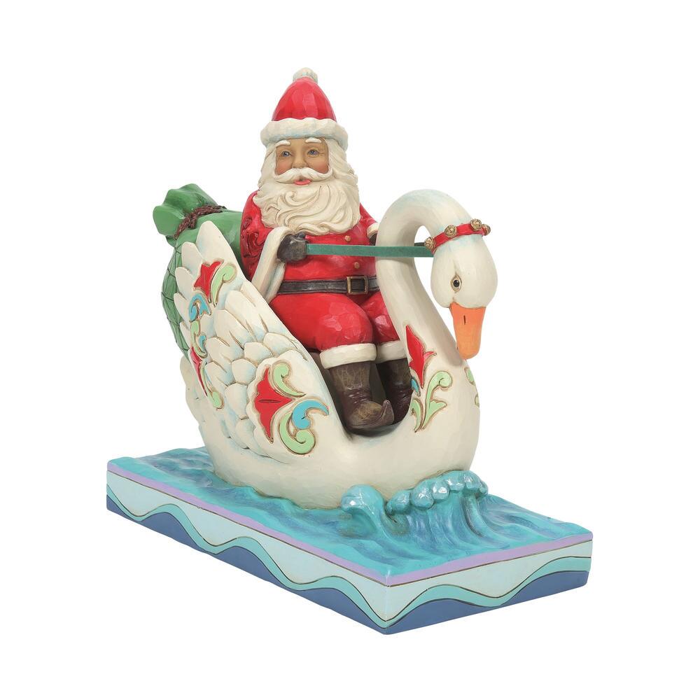 Santa Riding a Swan  - Country N More Gifts