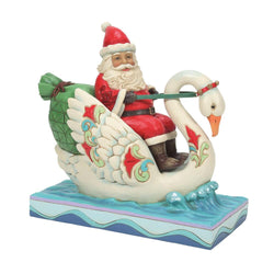 Santa Riding a Swan  - Country N More Gifts
