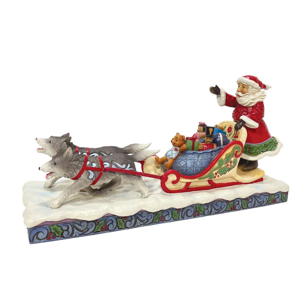 Santa Dog Sledding  - Country N More Gifts