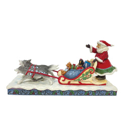 Santa Dog Sledding  - Country N More Gifts