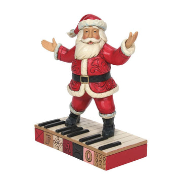 Tapping out a Christmas jingle - Santa on Keyboard  - Country N More Gifts
