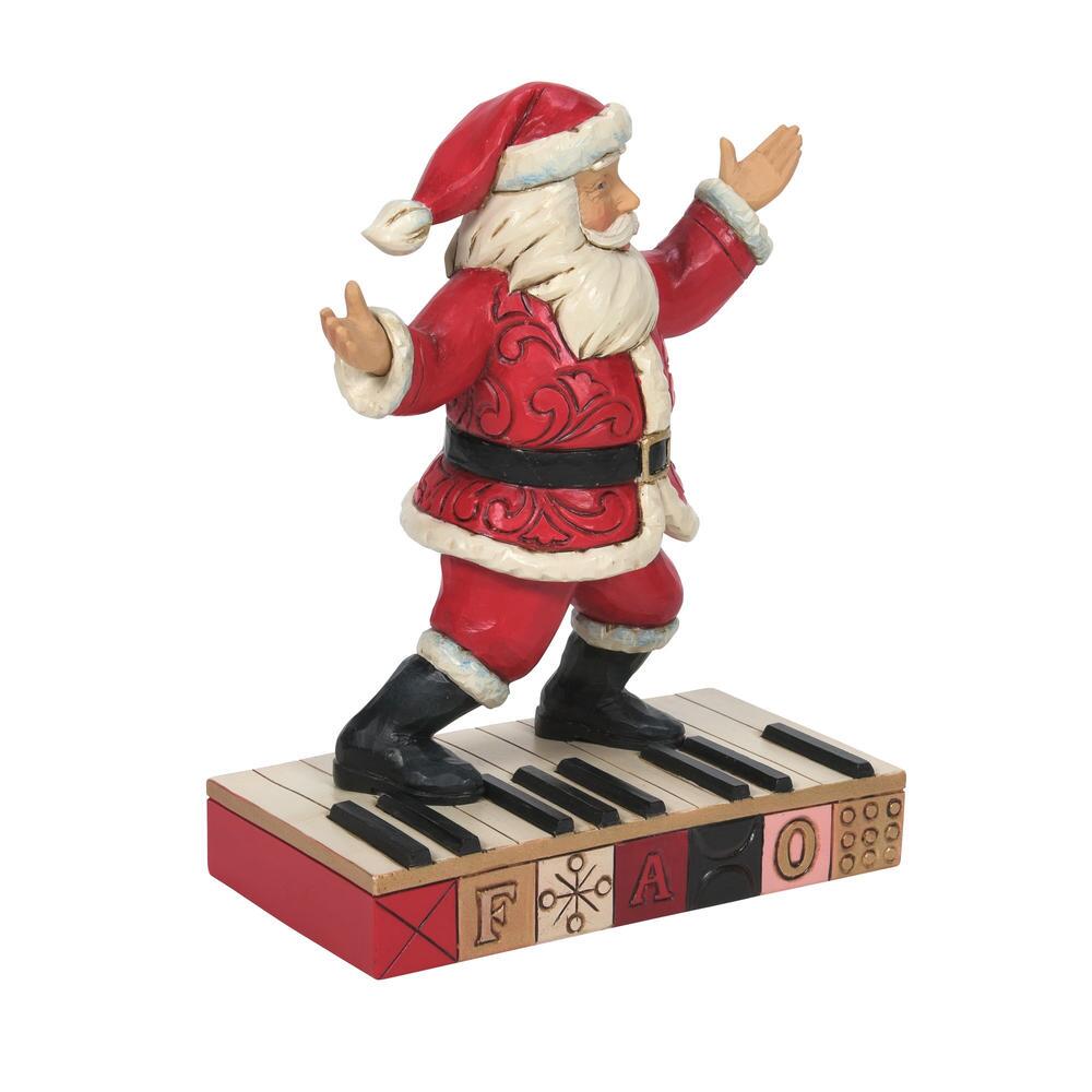 Tapping out a Christmas jingle - Santa on Keyboard  - Country N More Gifts