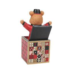 A Christmas surprise - Jack-in-the-Box Teddy Bear  - Country N More Gifts