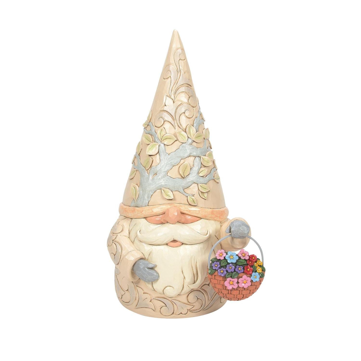Gnome Statue with 4 Baskets - 16.5 Inches Tall  - Country N More Gifts