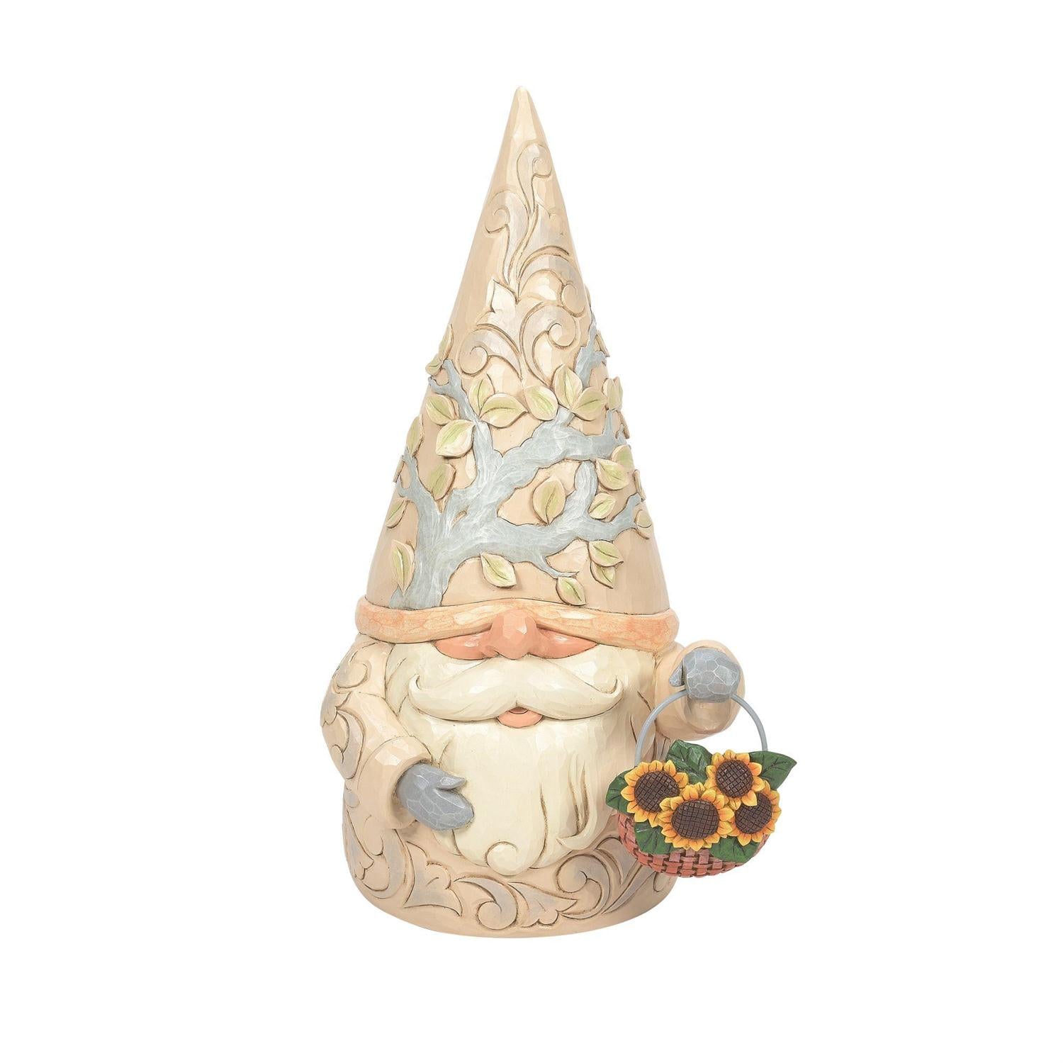 Gnome Statue with 4 Baskets - 16.5 Inches Tall  - Country N More Gifts