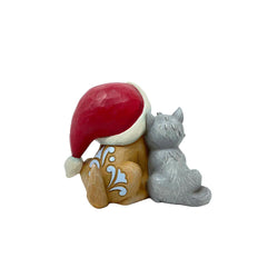 Fur the Love of Christmas - Kitten & Puppy with Santa Hat  - Country N More Gifts