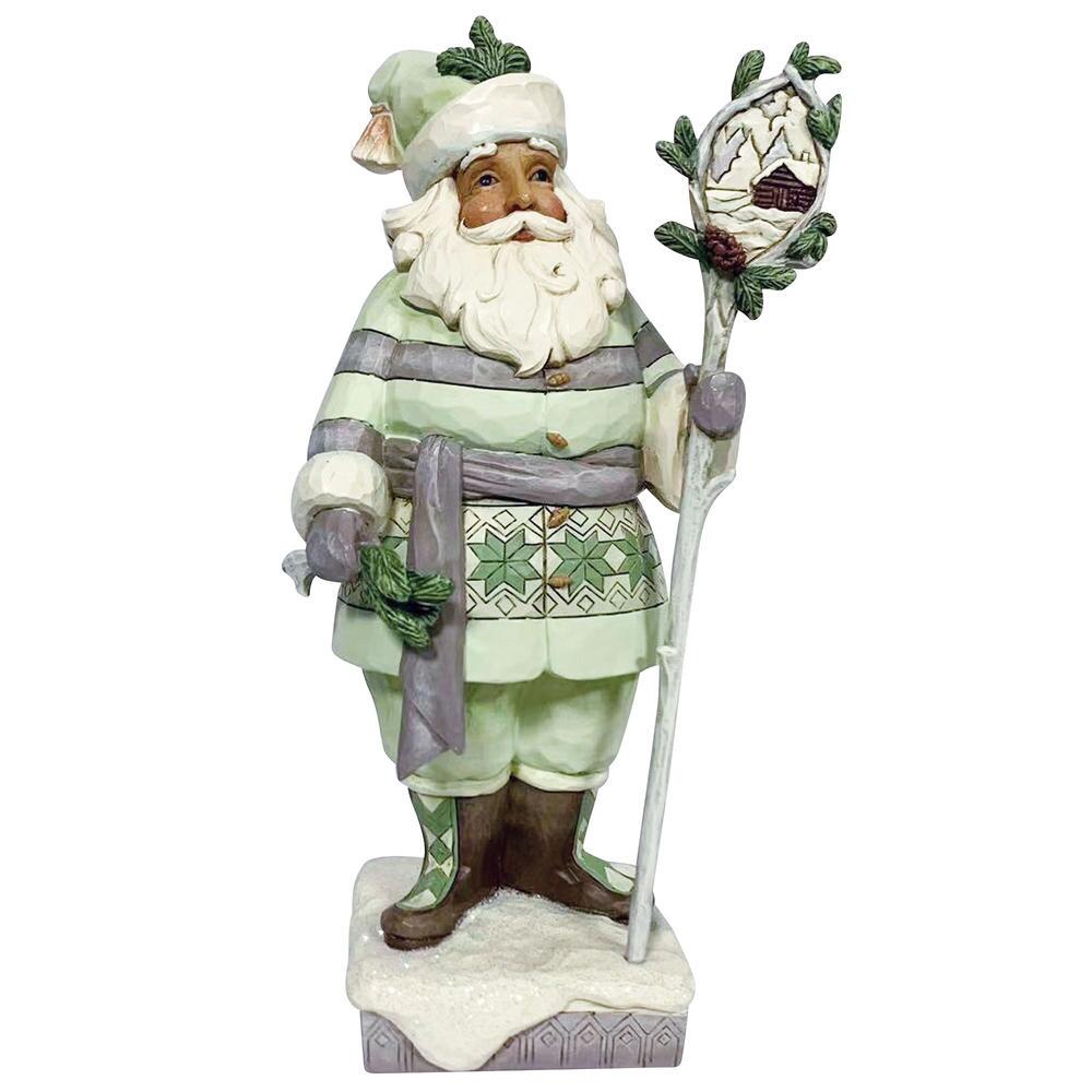 Christmas in the Woods - White Woodland Santa  - Country N More Gifts