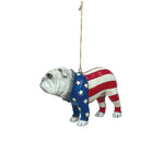 Patriotic Bulldog Ornament  - Country N More Gifts