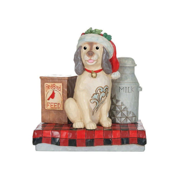 Festive Farmhouse Friend - Country Dog Milk Pail