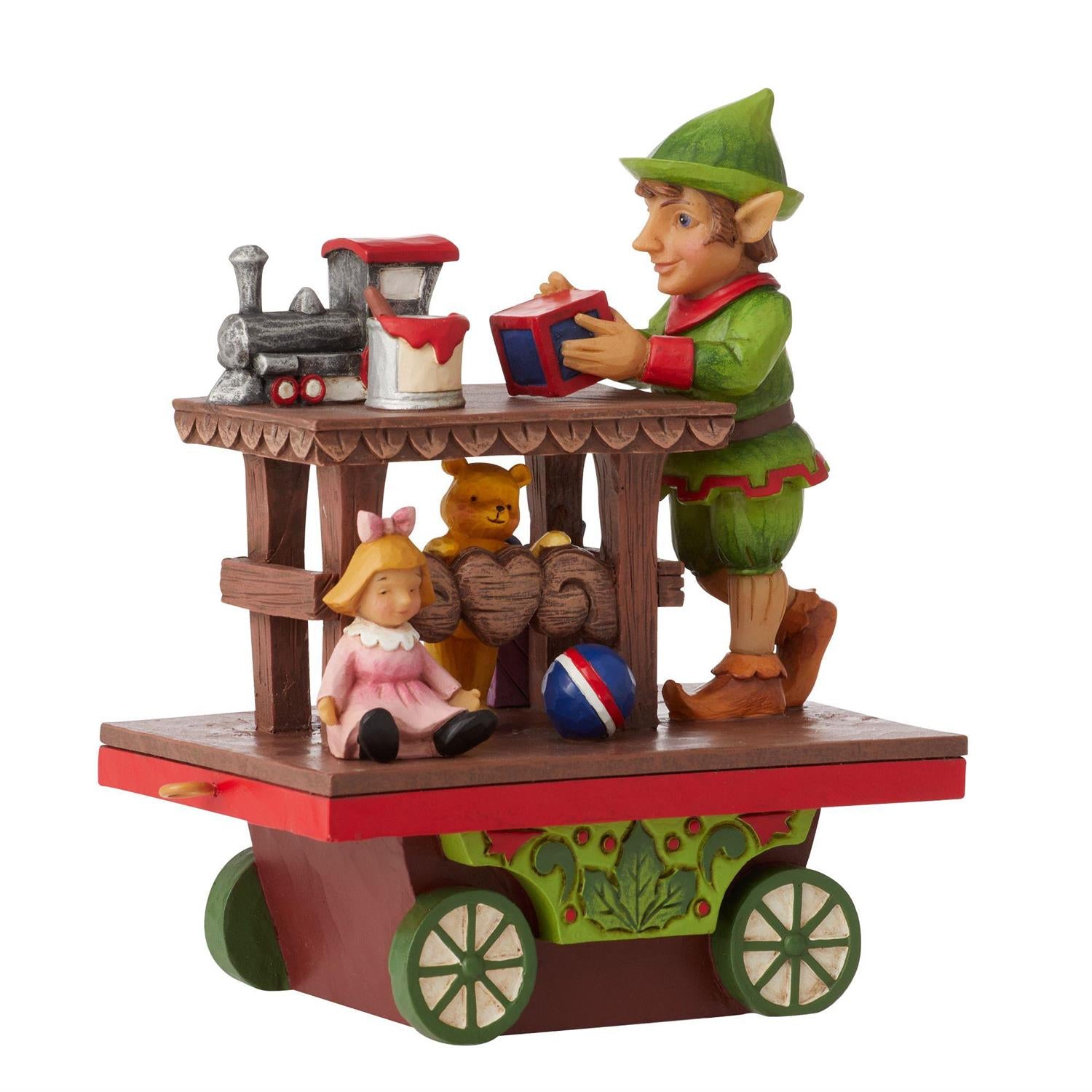 NO BOX - Traveling From Toyland - Elf with Toys Train Car - Country N More Gifts