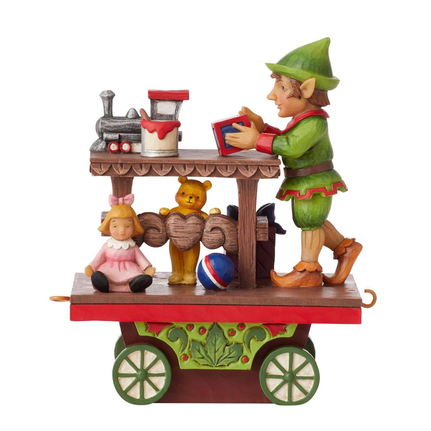 NO BOX - Traveling From Toyland - Elf with Toys Train Car - Country N More Gifts