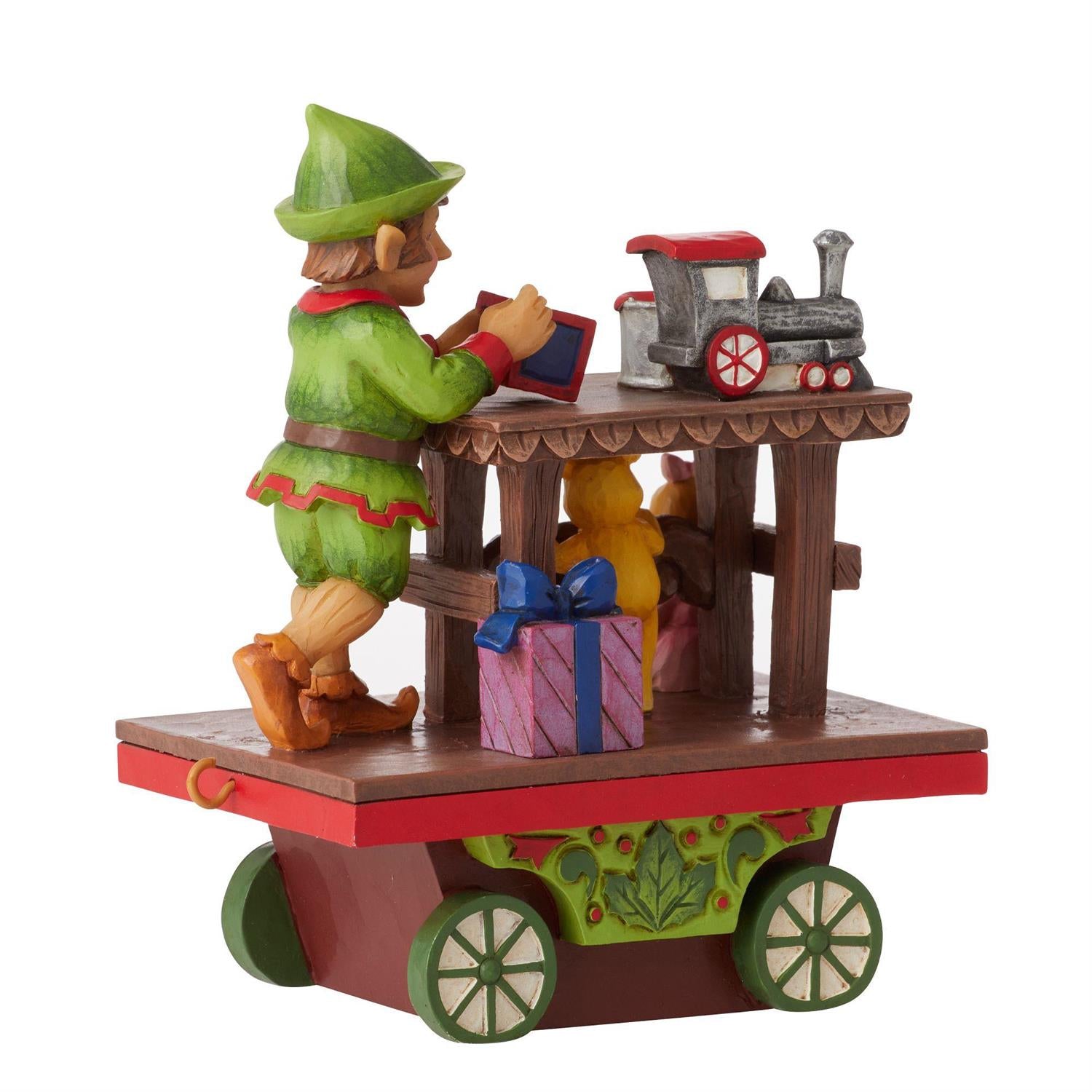 NO BOX - Traveling From Toyland - Elf with Toys Train Car - Country N More Gifts