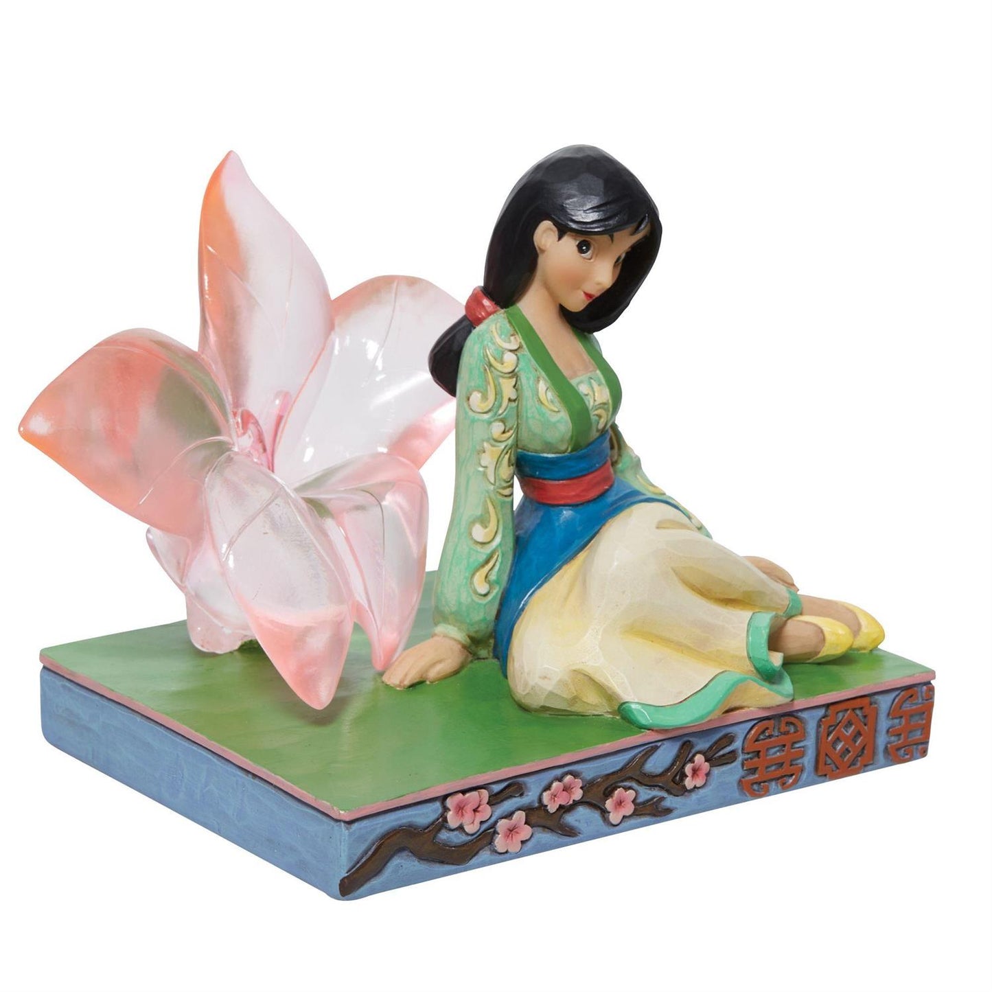 BOX DAMAGE - A Rare and Beautiful Bloom - Mulan Clear Resin Cherry Blossom - Country N More Gifts