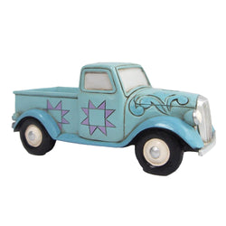 Mini Blue Vintage Pickup Truck  - Country N More Gifts