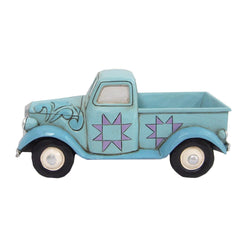 Mini Blue Vintage Pickup Truck  - Country N More Gifts
