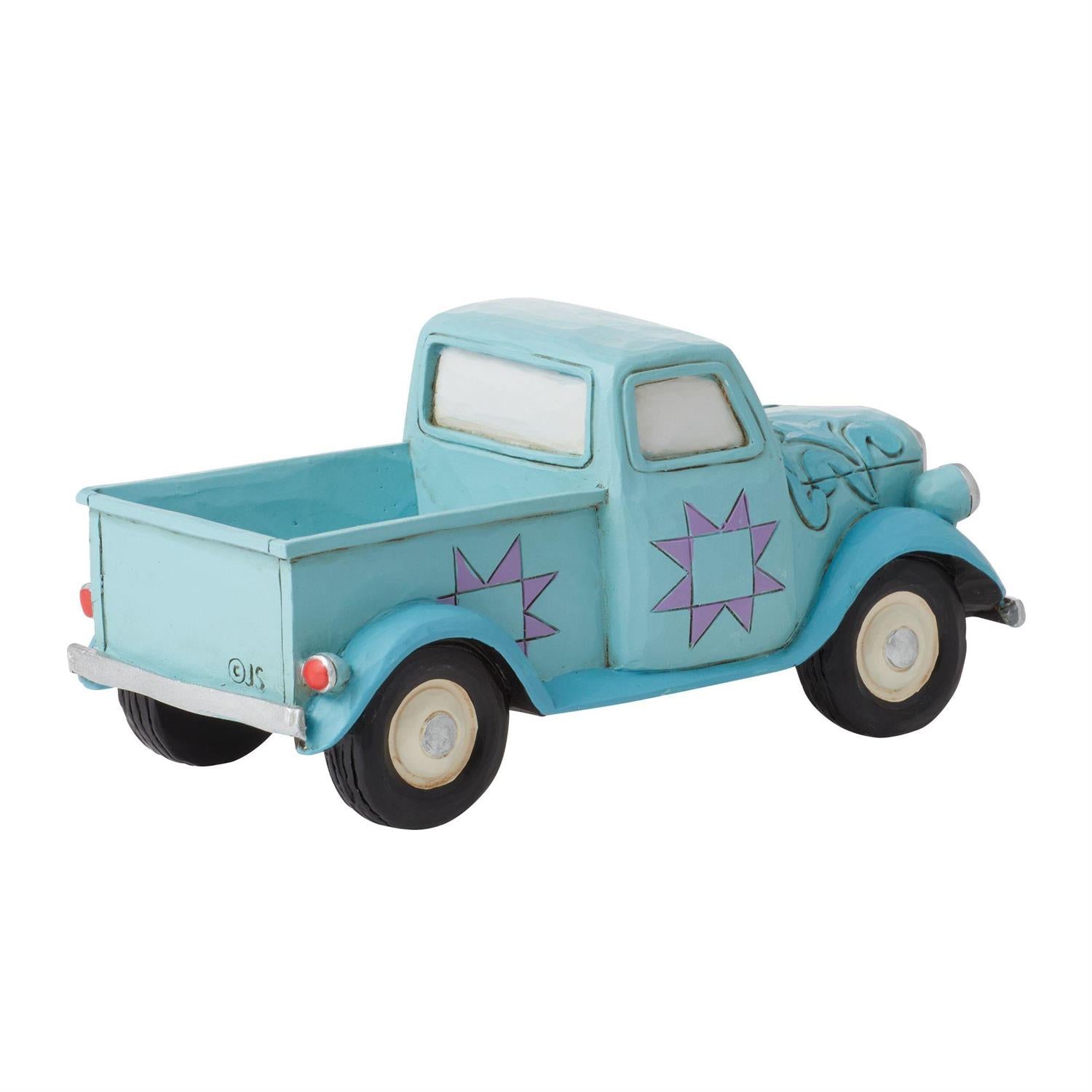 Mini Blue Vintage Pickup Truck  - Country N More Gifts