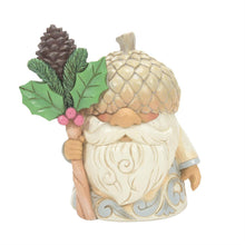 Winter's Nuttiest Gnome - White Woodland Acorn Hat