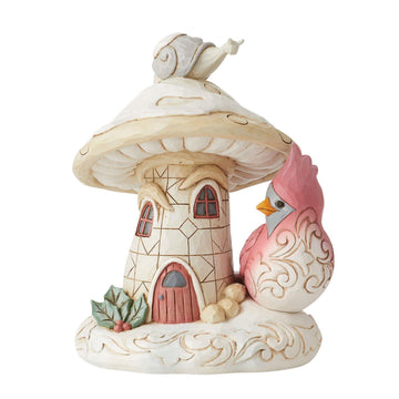 Home For The Holidays - White Woodland Mushroom  - Country N More Gifts