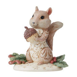 FBA - White Woodland Chipmunk Holding Acorn - Country N More Gifts