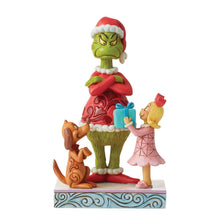 Max & Cindy Giving Gift to Grinch