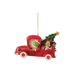 Grinch in Red Truck Ornament  - Country N More Gifts