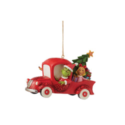 Grinch in Red Truck Ornament  - Country N More Gifts