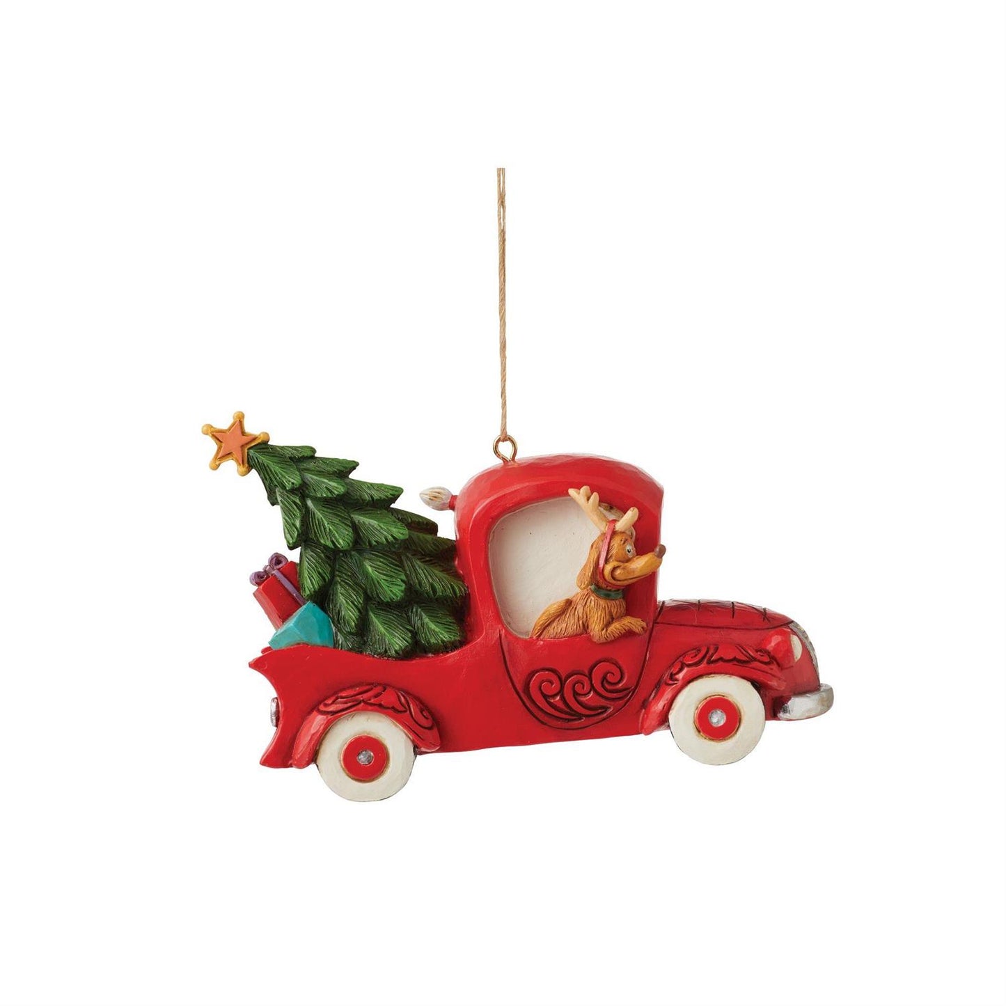 Grinch in Red Truck Ornament  - Country N More Gifts