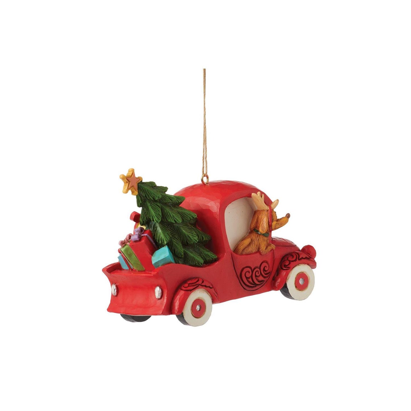 Grinch in Red Truck Ornament  - Country N More Gifts